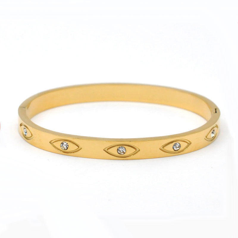 Stainless Steel And Enamel Bracelet