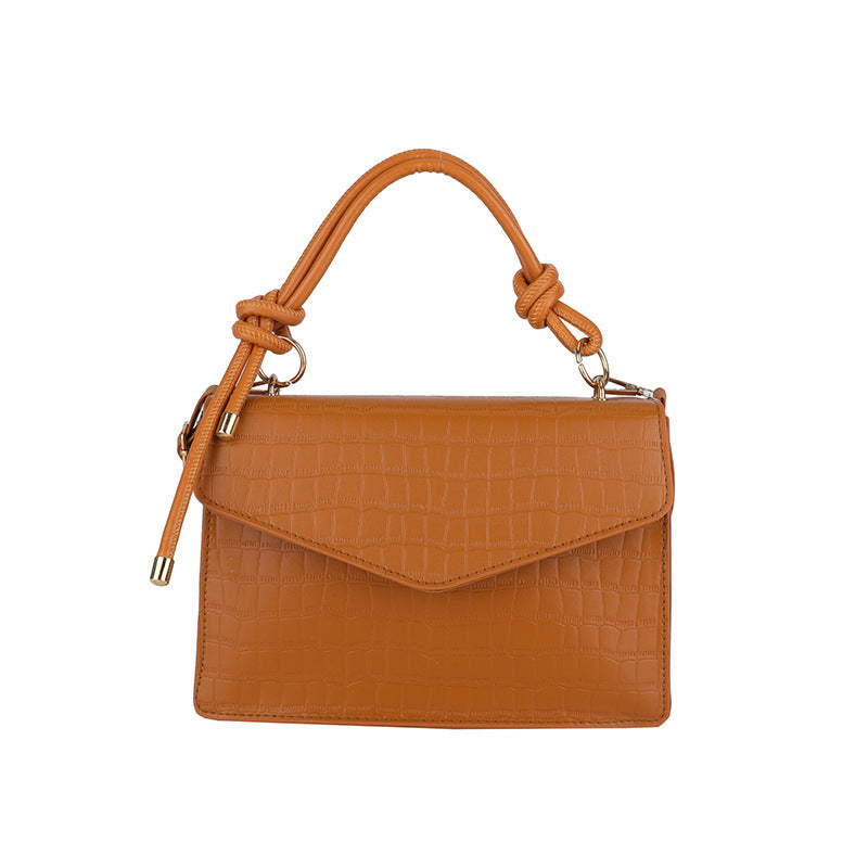 Solid Color Casual Retro Crossbody Portable Shoulder Bag