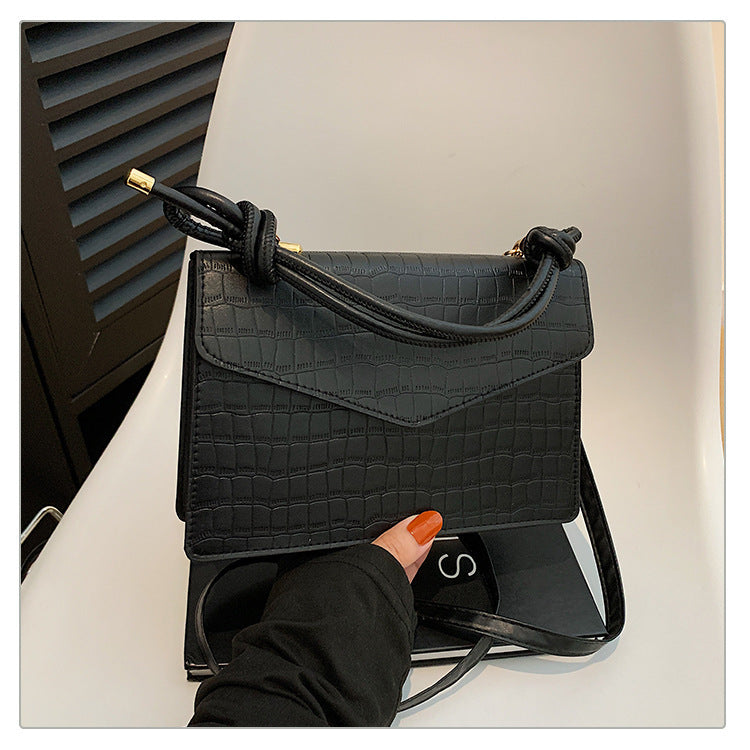 Solid Color Casual Retro Crossbody Portable Shoulder Bag