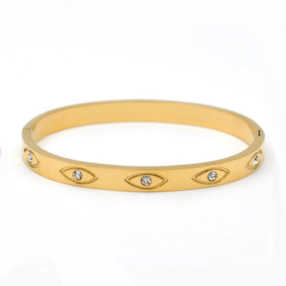 Stainless Steel And Enamel Bracelet