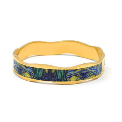 Stainless Steel And Enamel Bracelet