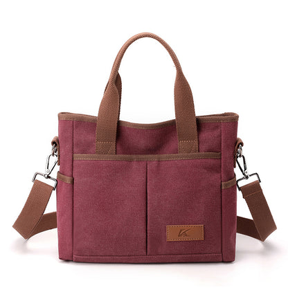 Women's All-match Simple Portable Canvas Bag