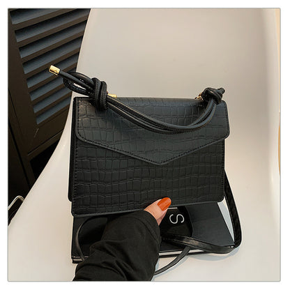 Solid Color Casual Retro Crossbody Portable Shoulder Bag