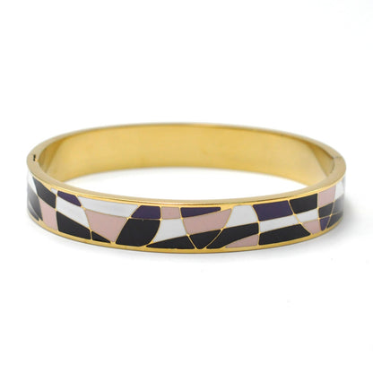 Stainless Steel And Enamel Bracelet